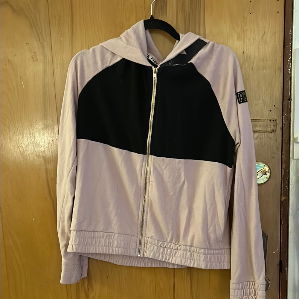 Victoria's Secret Pink - pink and black hoodie